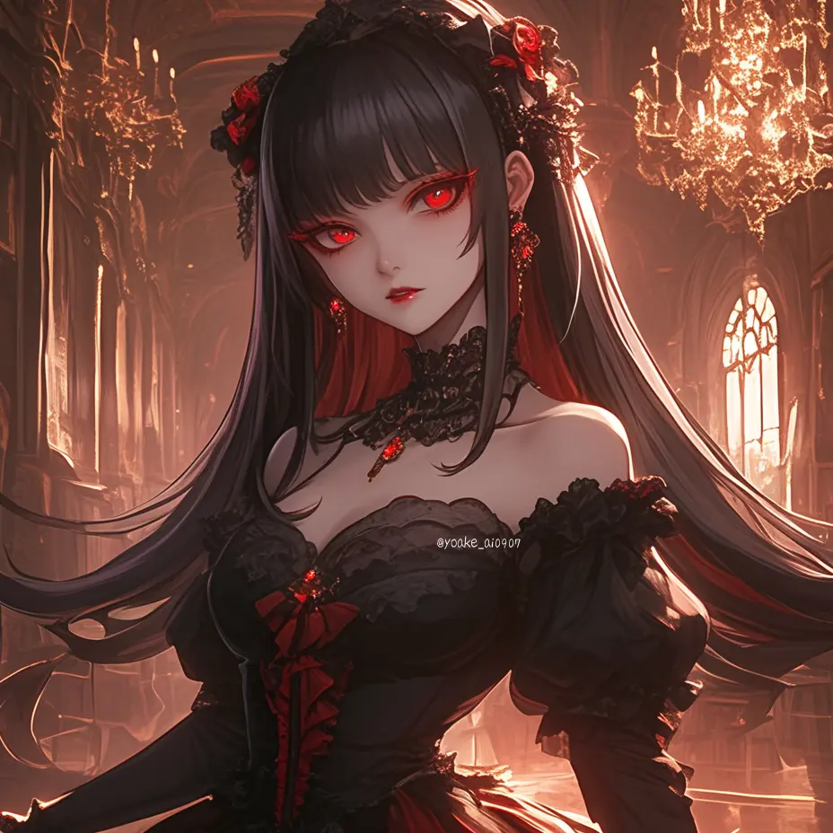 Yoake.0907의 黒椿会の姫、愛とルビーでできている