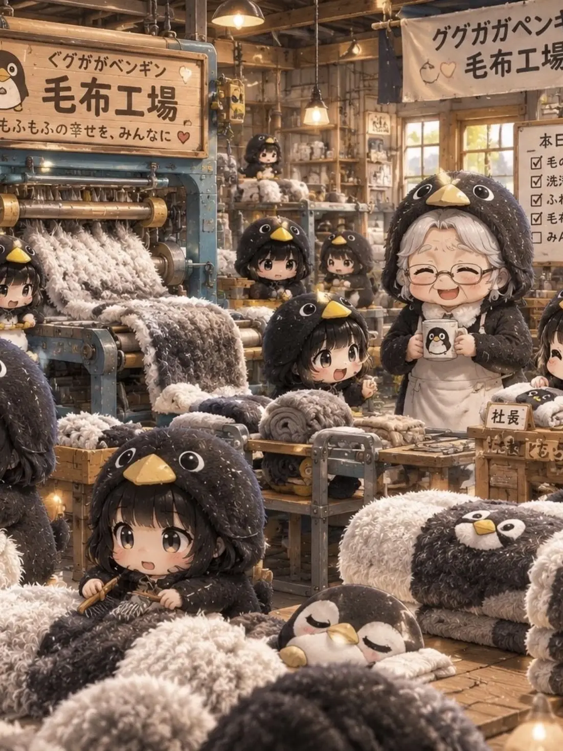 gugugagamikan의 Gugu Gaga Penguin Blanket Factory