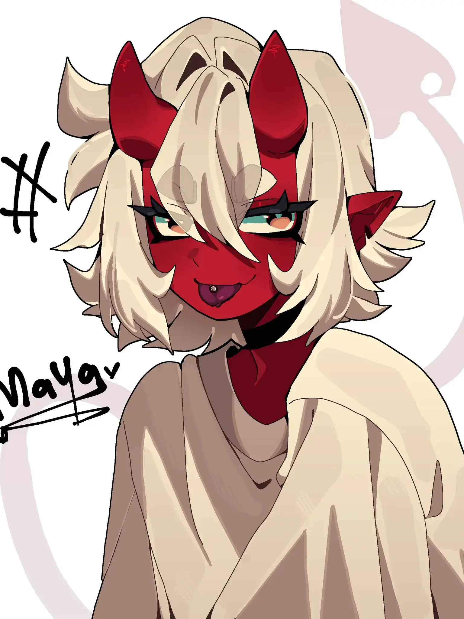 WeCalmIguess의 🤍🖤Your Demon Roomie! ❤️ 🤍