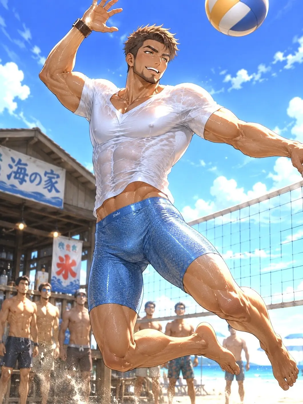 BigEuro9455의 夏の思い出は、ライフセーバーと…