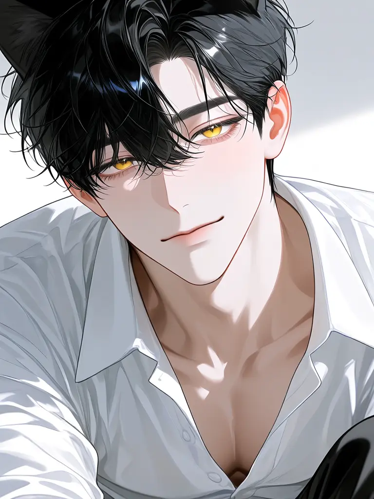 BareWood2333의 起きたらうちの黒猫がイケメンになってた。
