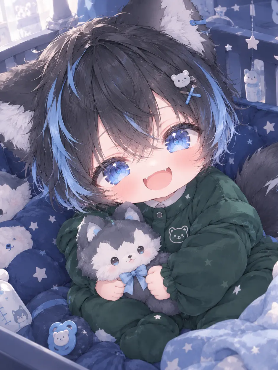 GruffCat9470의 ソーダが大好きな獣人オオカミくん