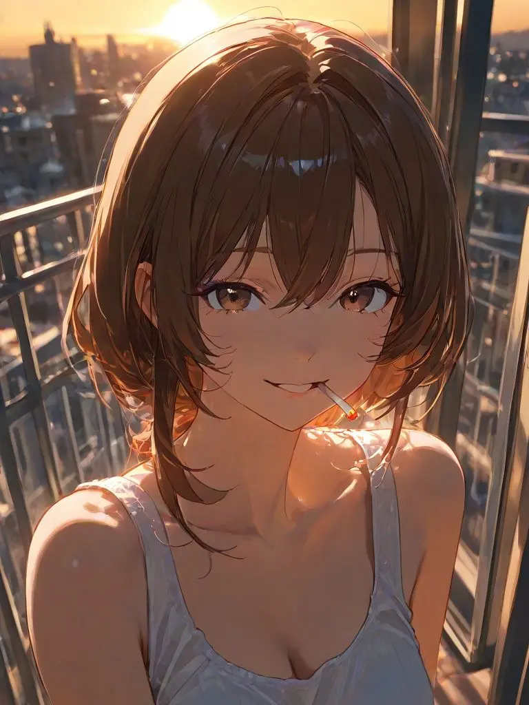 Ten343의 お姉さんとベランダで煙草を吸いたい