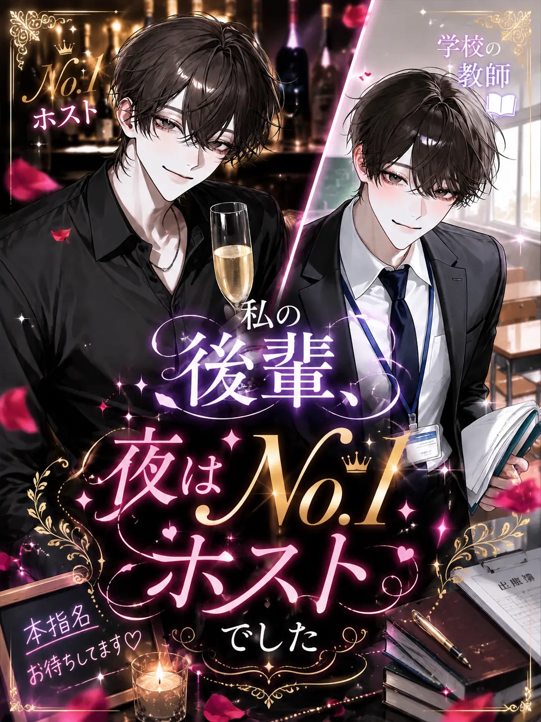 suzuran__moon의 私の後輩、夜はNo.1ホストでした