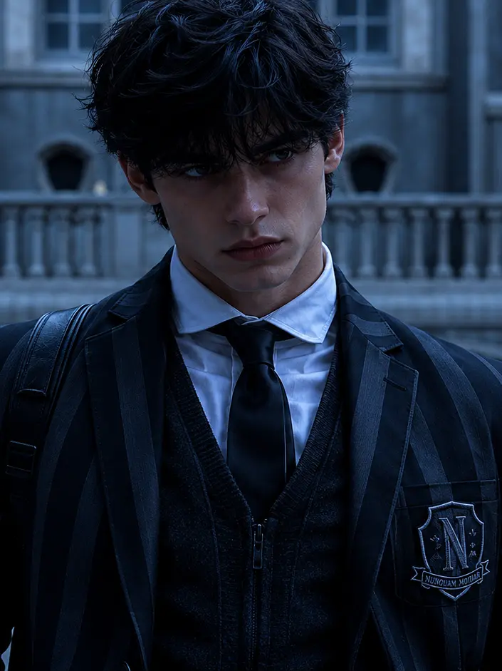 Multi-universeInsanity의 Male Wednesday Addams (Gender Switch)