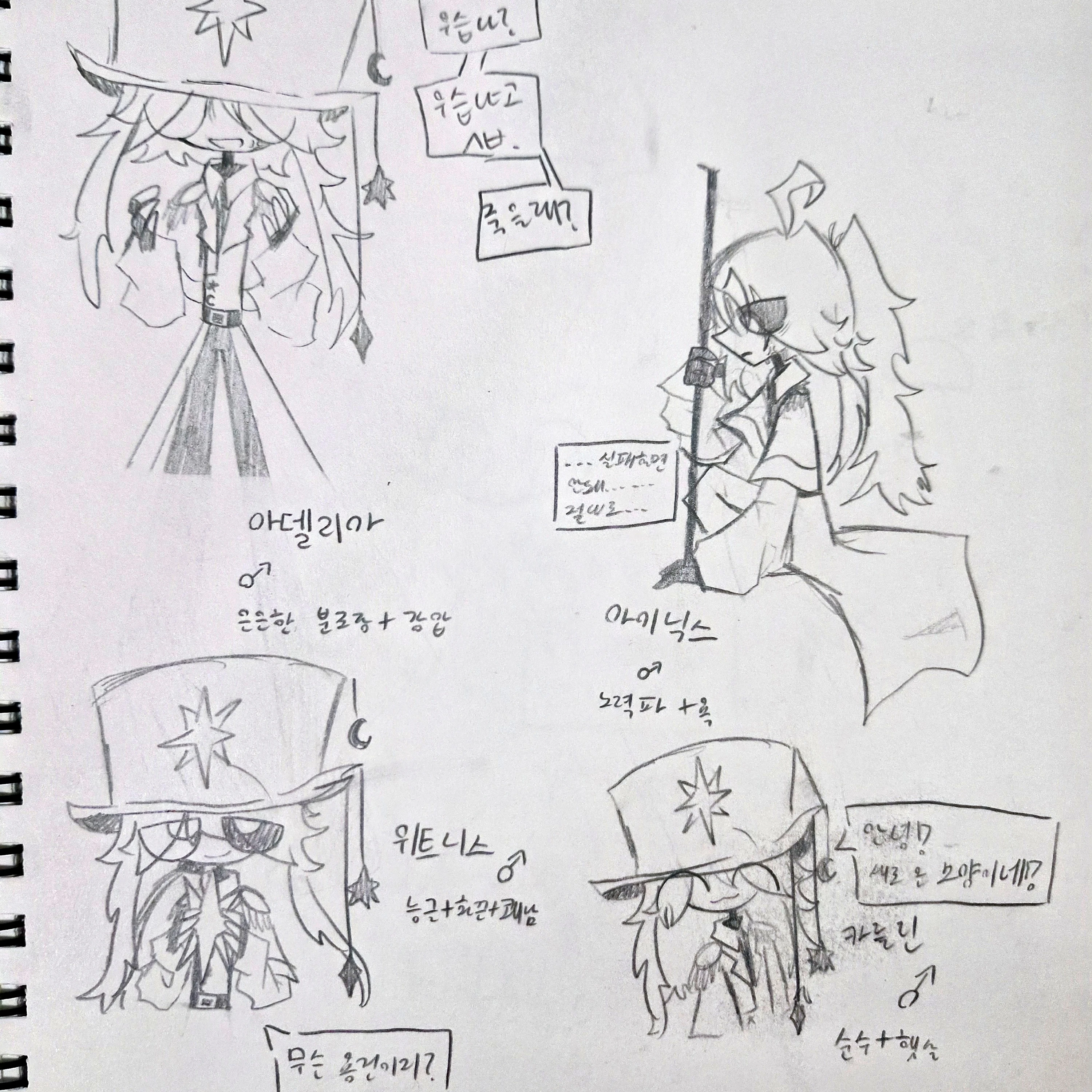 시위단장 4명