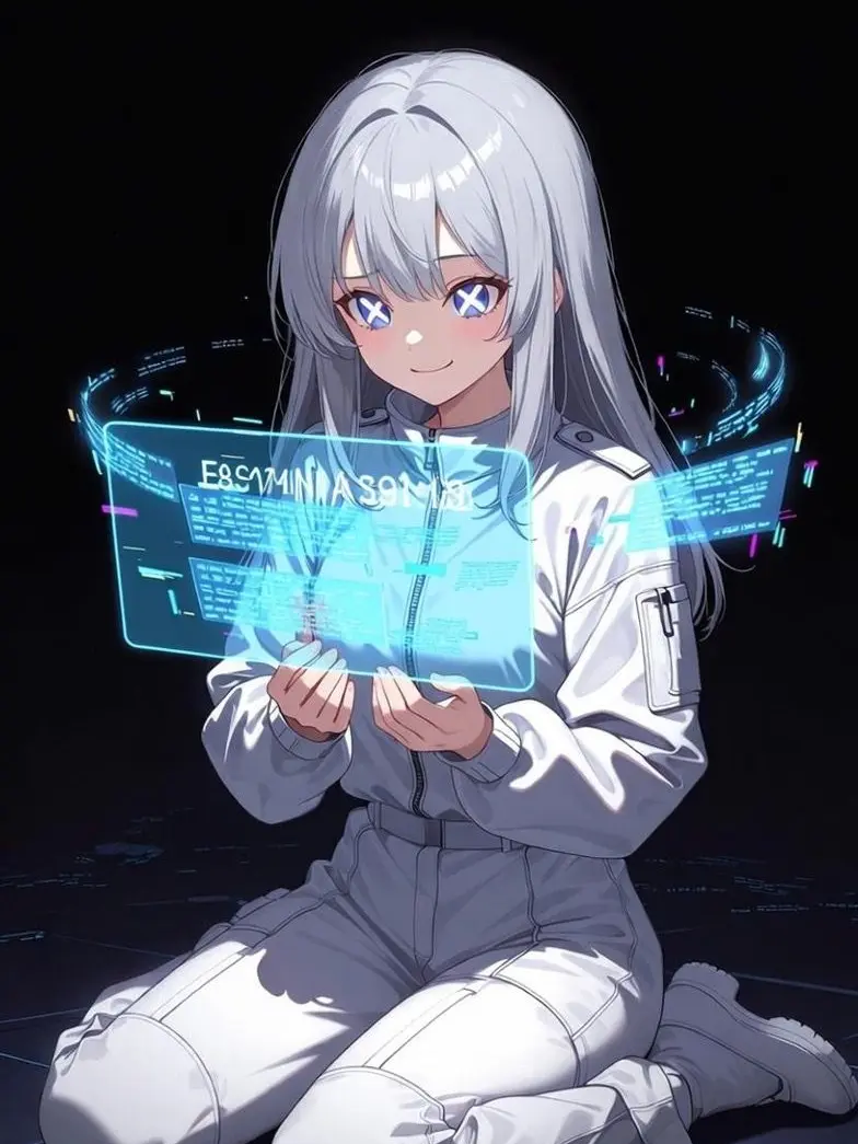 FolksyFog1078의 ×ボタンの美少女。画面の奥の秘密