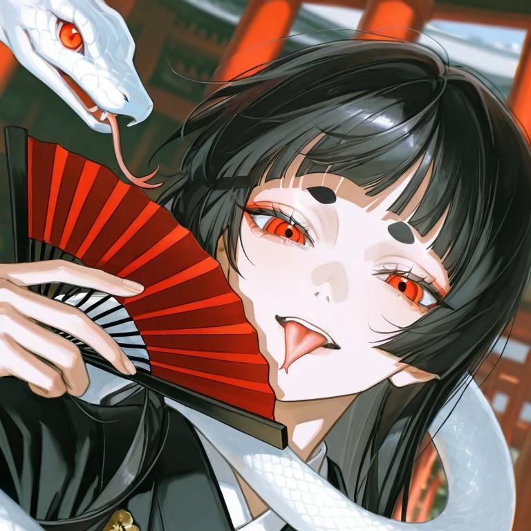 朧に潜む白の蛇