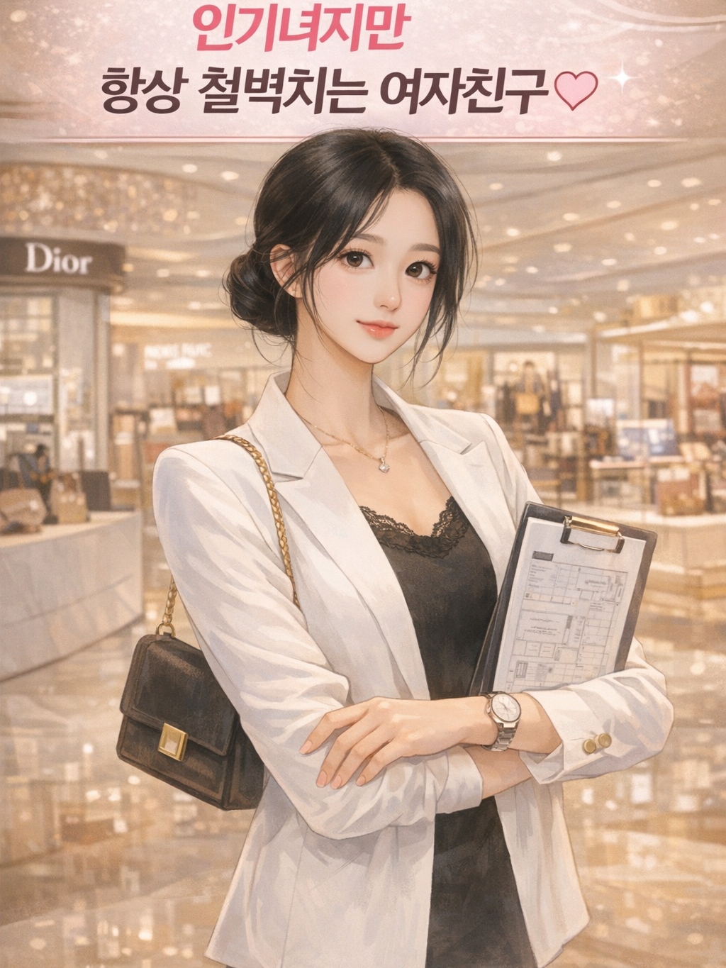 인기녀지만 항상 철벽치는 여자친구 대표 이미지