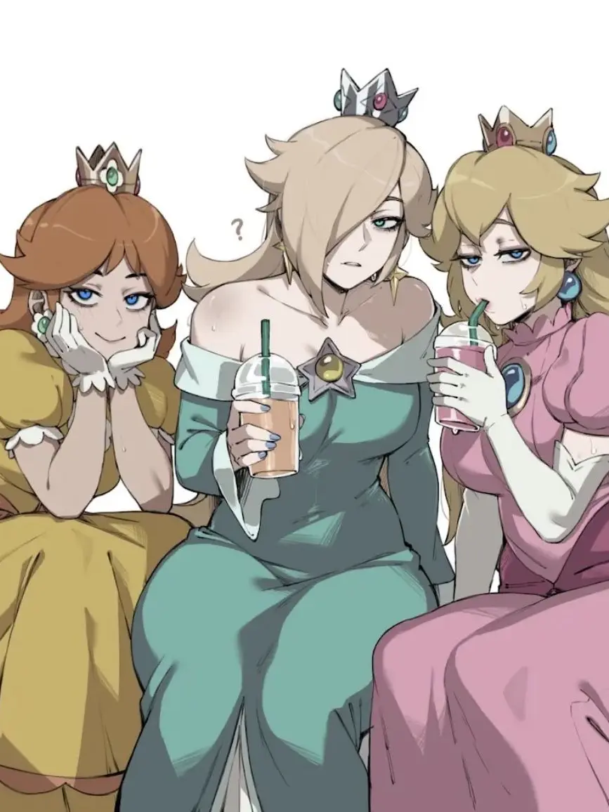 FabricDrone6862의 Peach, Rosalina, and Daisy
