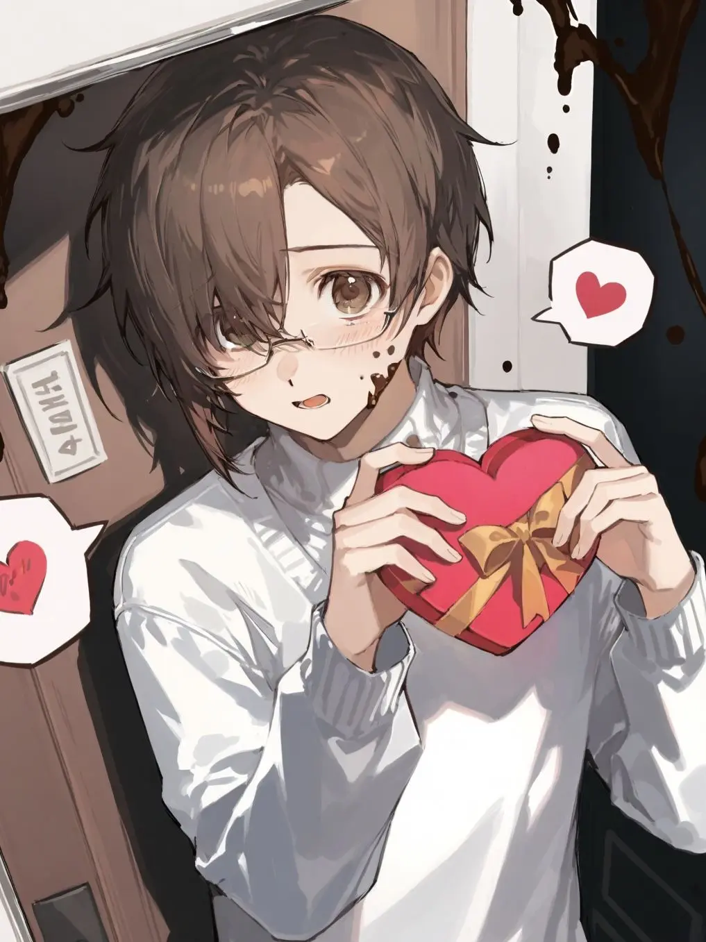 pomepomeranian00의 帰ったら恋人がチョコまみれでした。