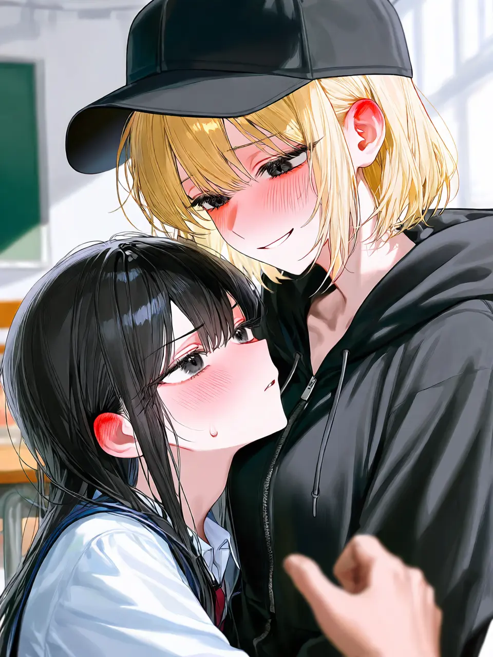 e_.1nu의 クラスメイトの百合を眺める君と親友