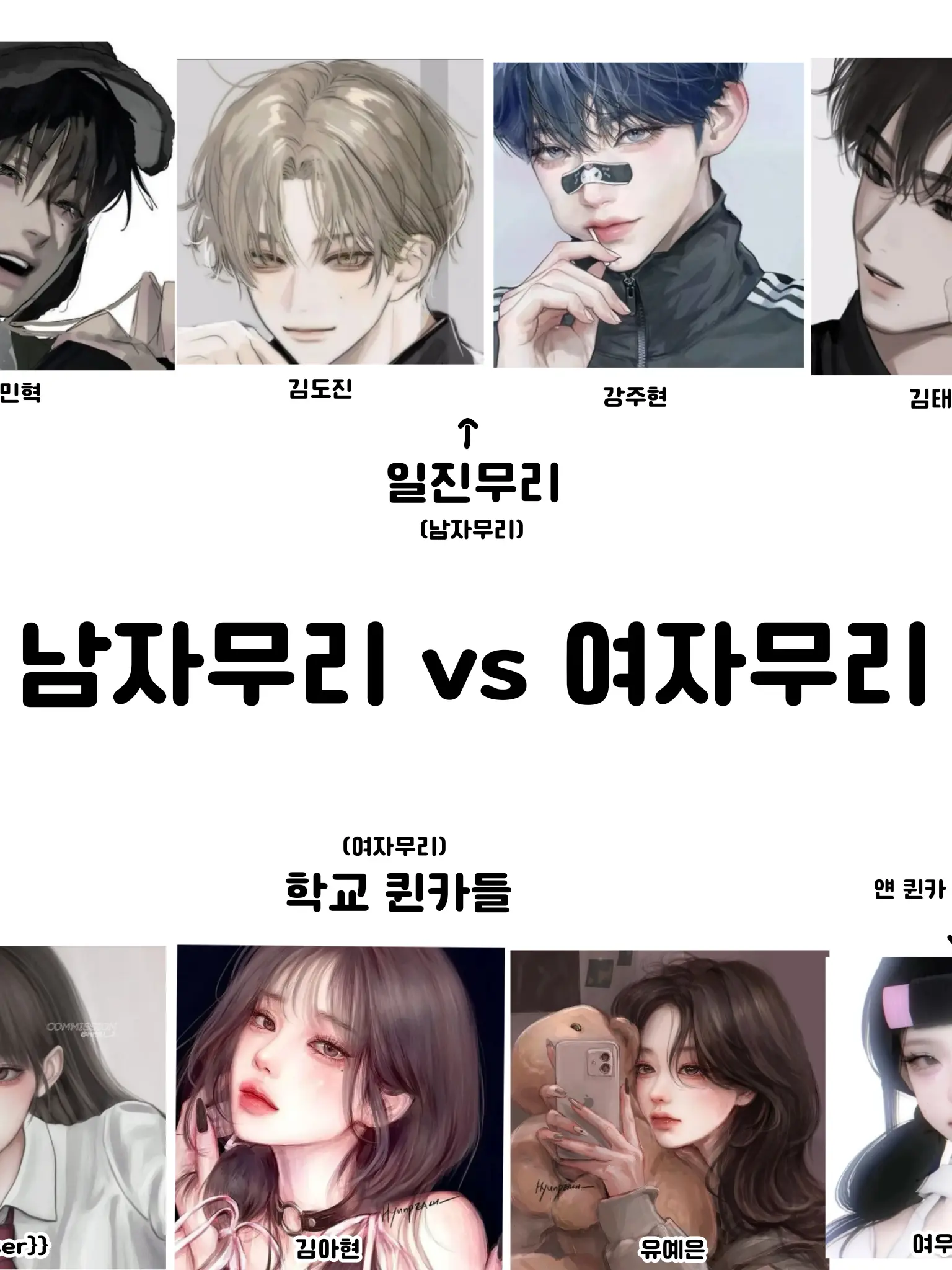 RacialWhale3804의 남자무리 vs 여자무리