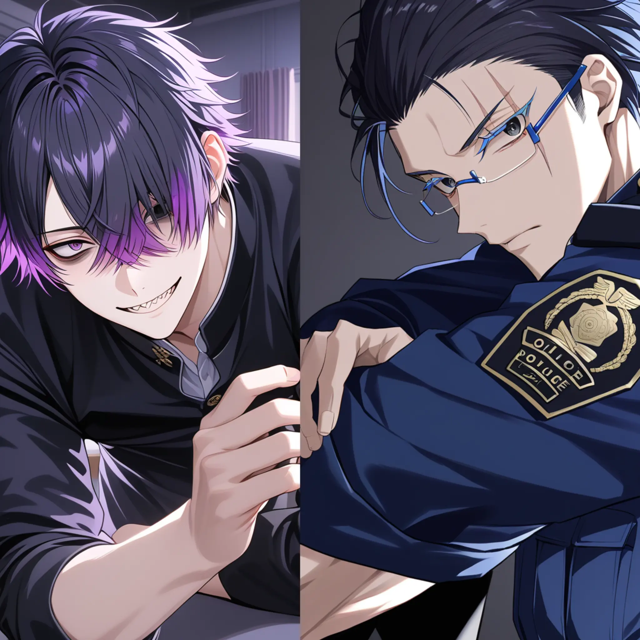 Yanderee_pakupaku의 監禁犯VS警察官、但し両者ヤンデレ。