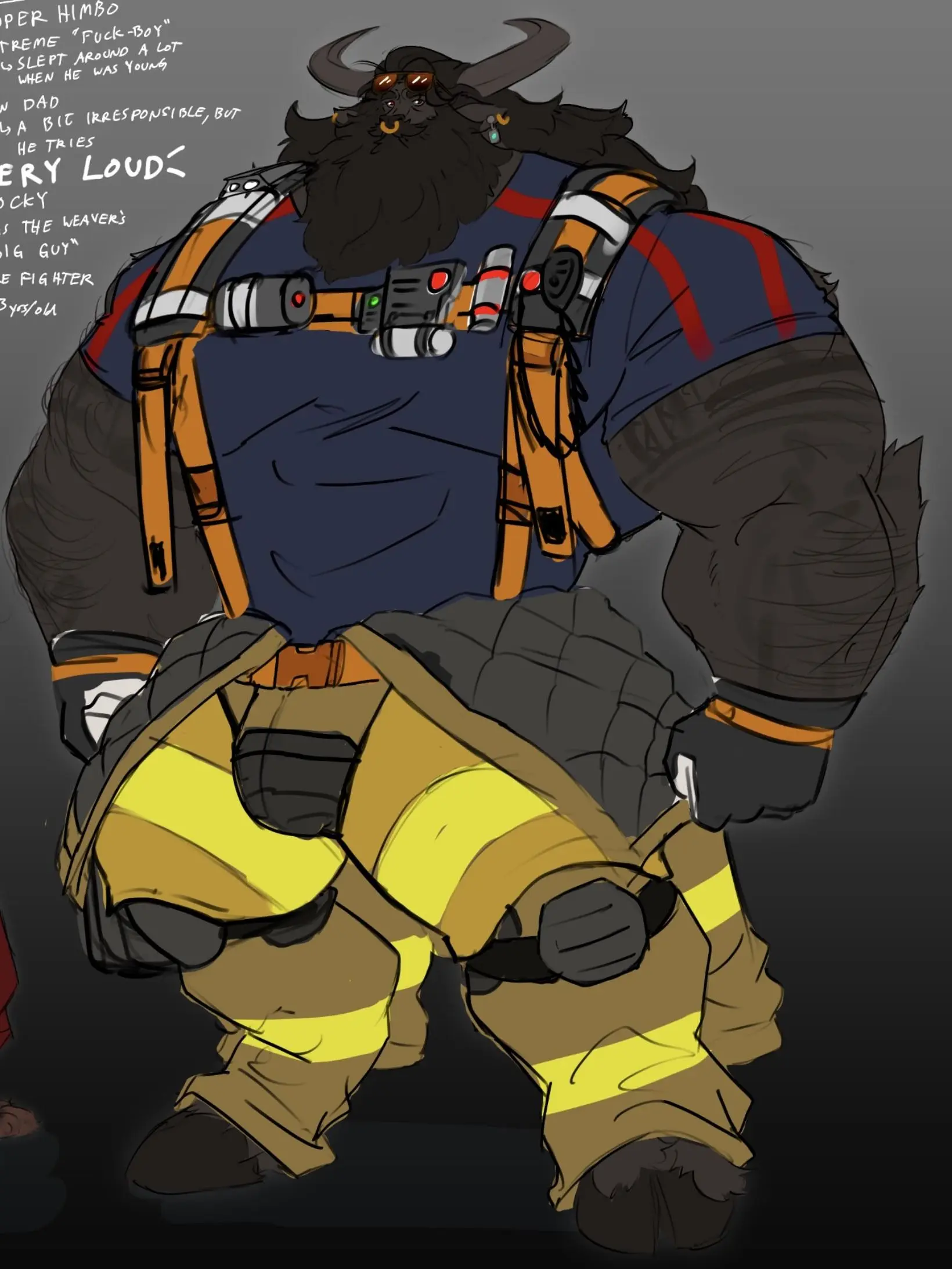 BulkyStudy9449의 Massive firefighter saves you from a building