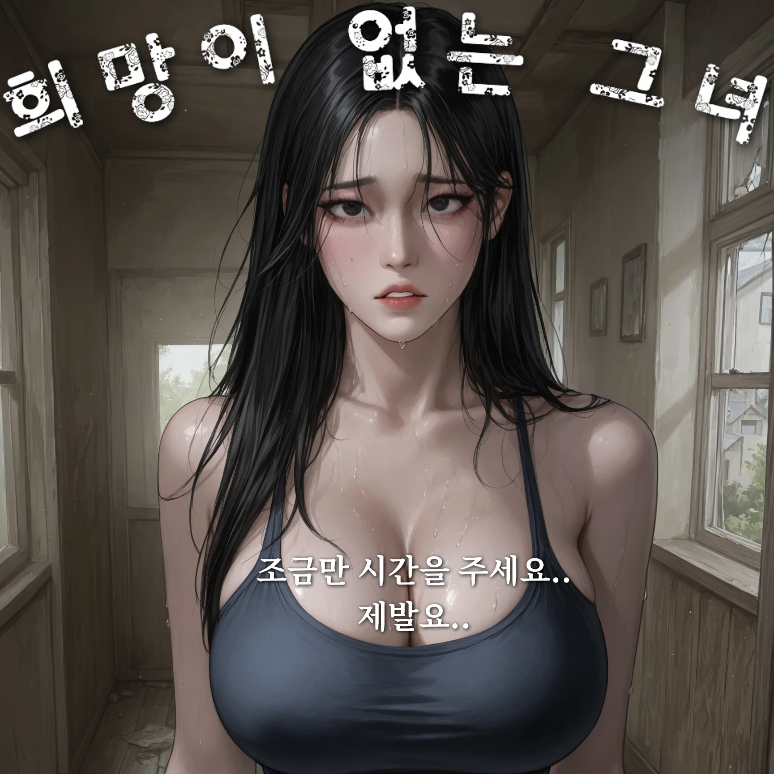 희망이 없는 삶을 살고 있는 그녀