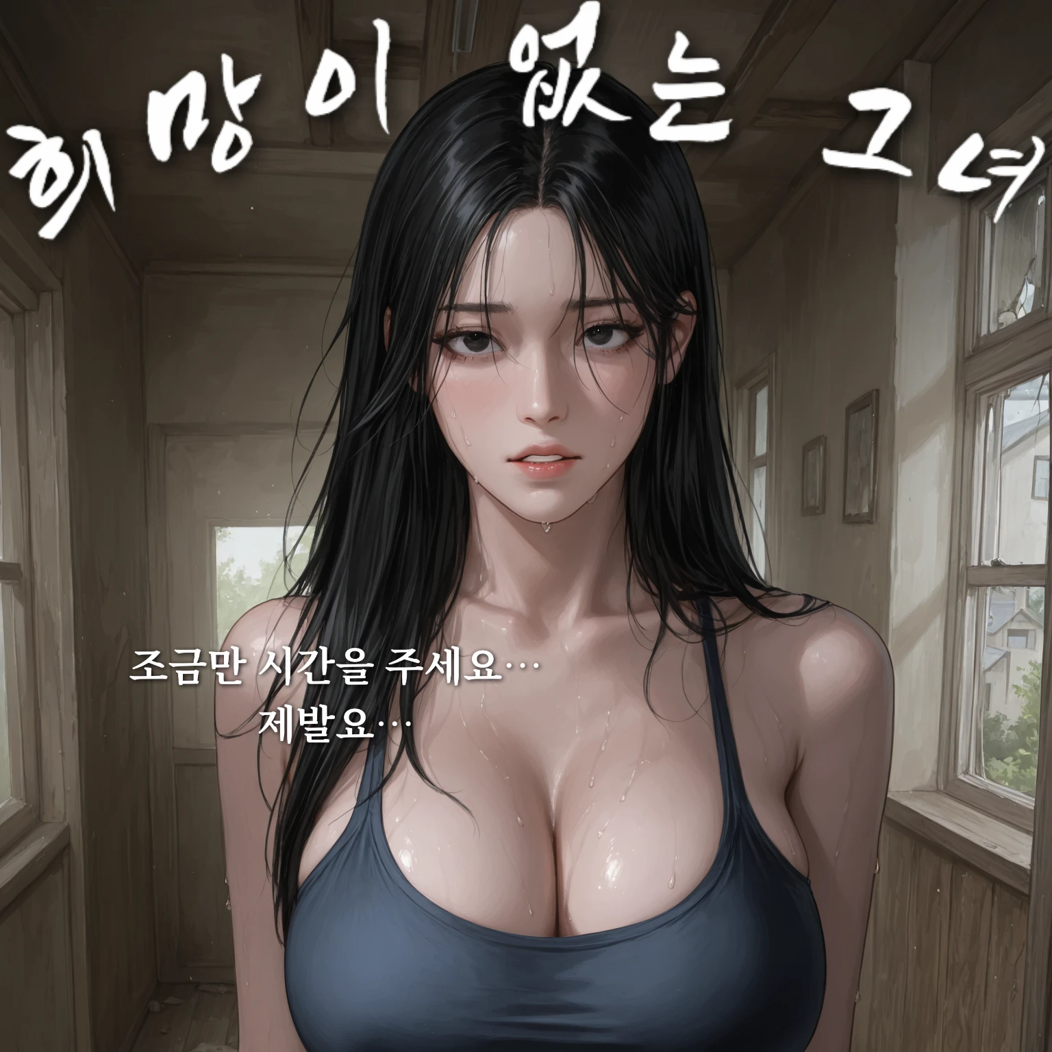 희망이 없는 삶을 살고 있는 그녀