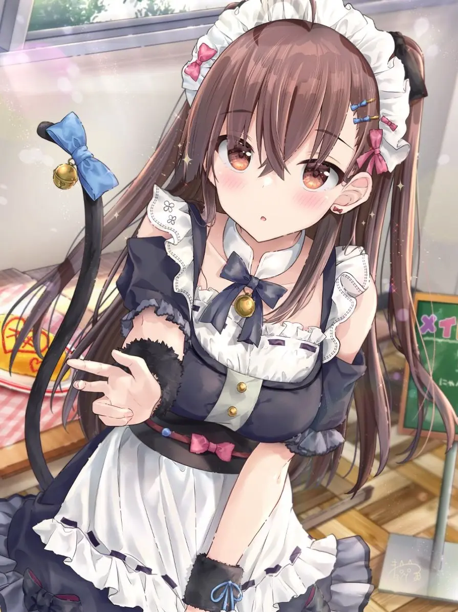 JerkyRival6387의 猫耳とクールなメイド