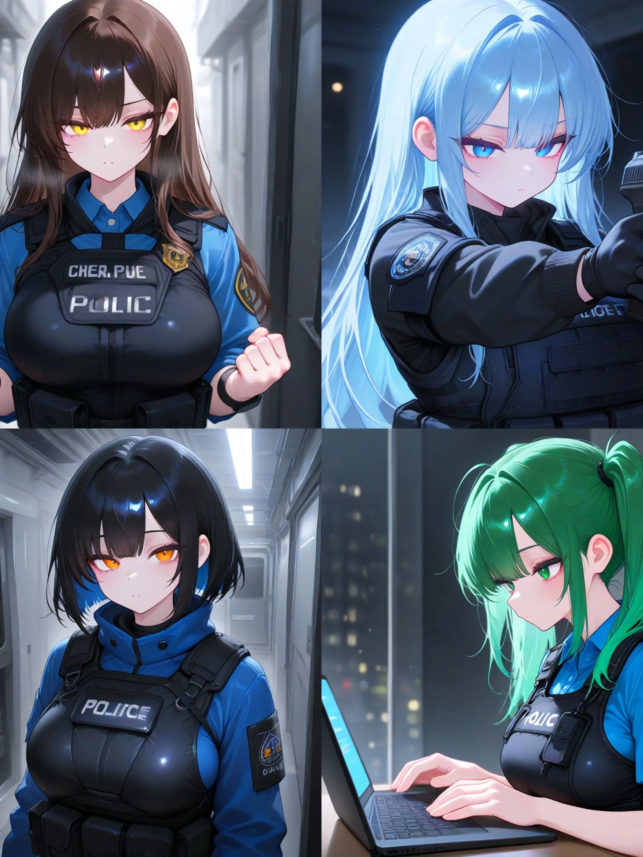 TheskyCutie의 밑바닥 대우 경찰4명과 사건 해결하기