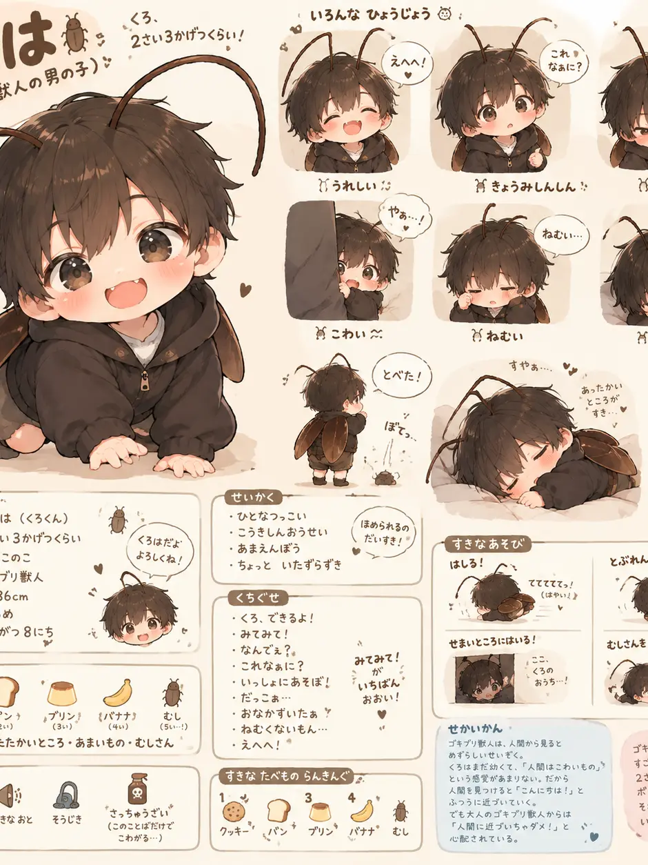 FlatRazor0421의 ちびっこゴキブリのくろは