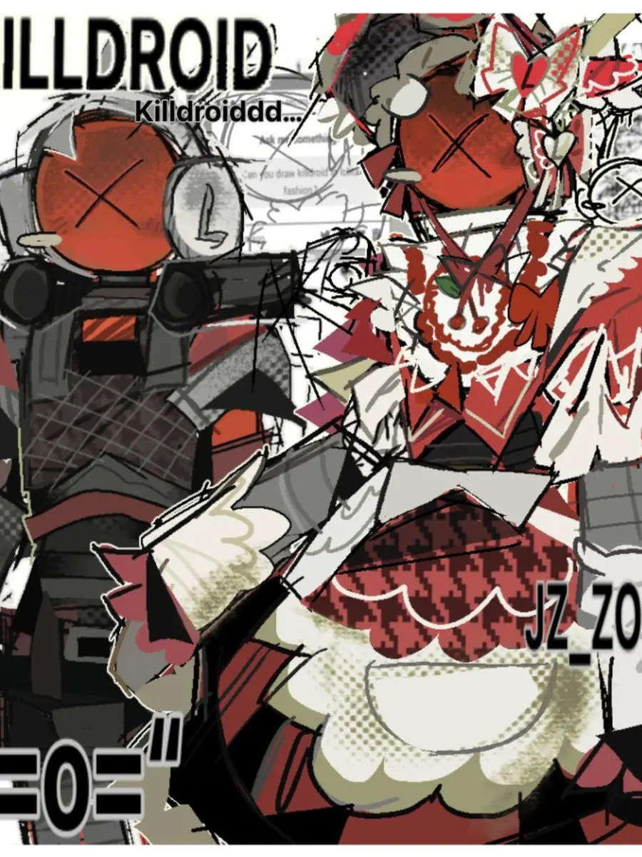 Apple-133의 메이드복 입은 킬드로이드