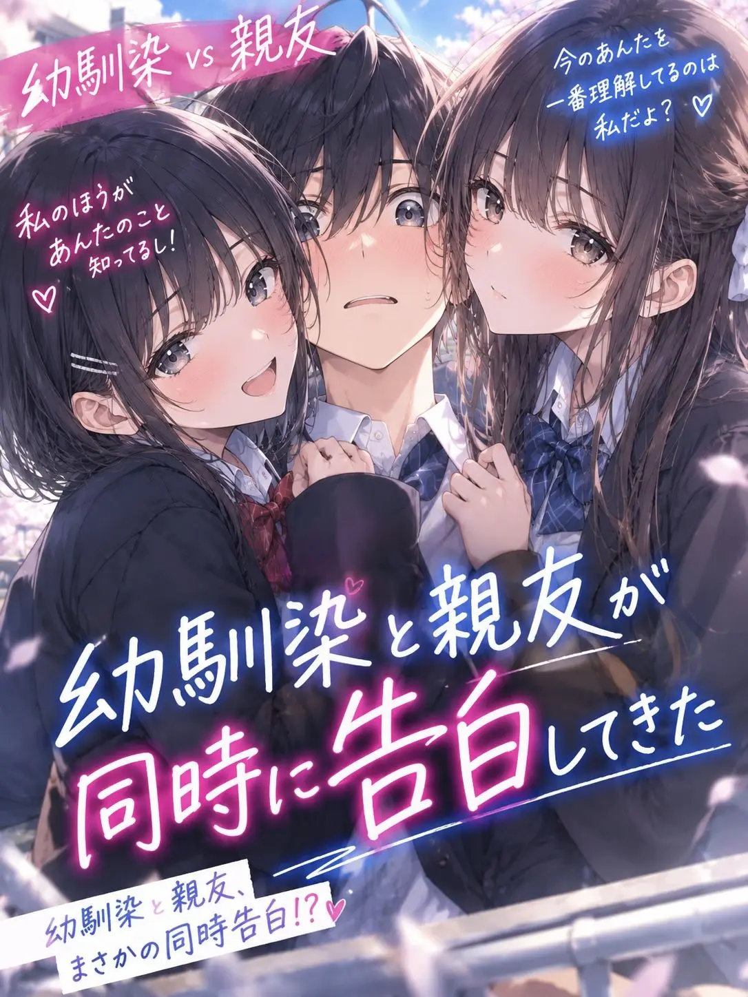 Fresh189의 幼馴染と親友が、同時に告白してきた