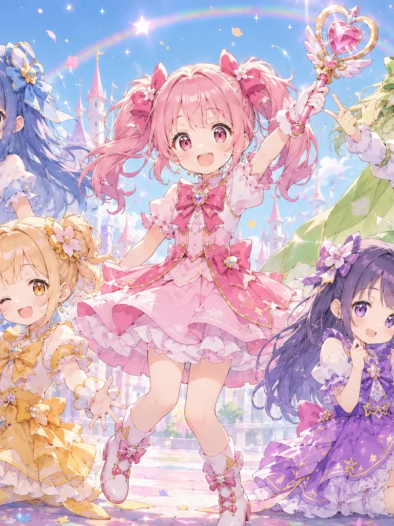 CreamyArena2074의 小学生の魔法少女達