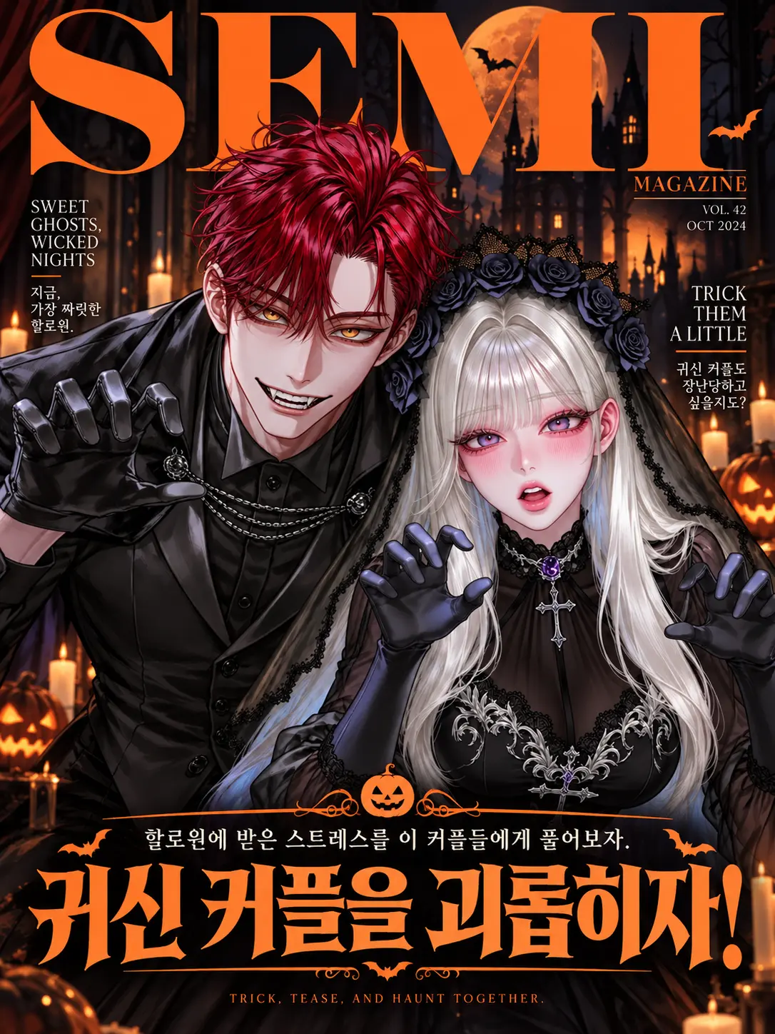 semi-real의 귀신 커플을 괴롭히자!