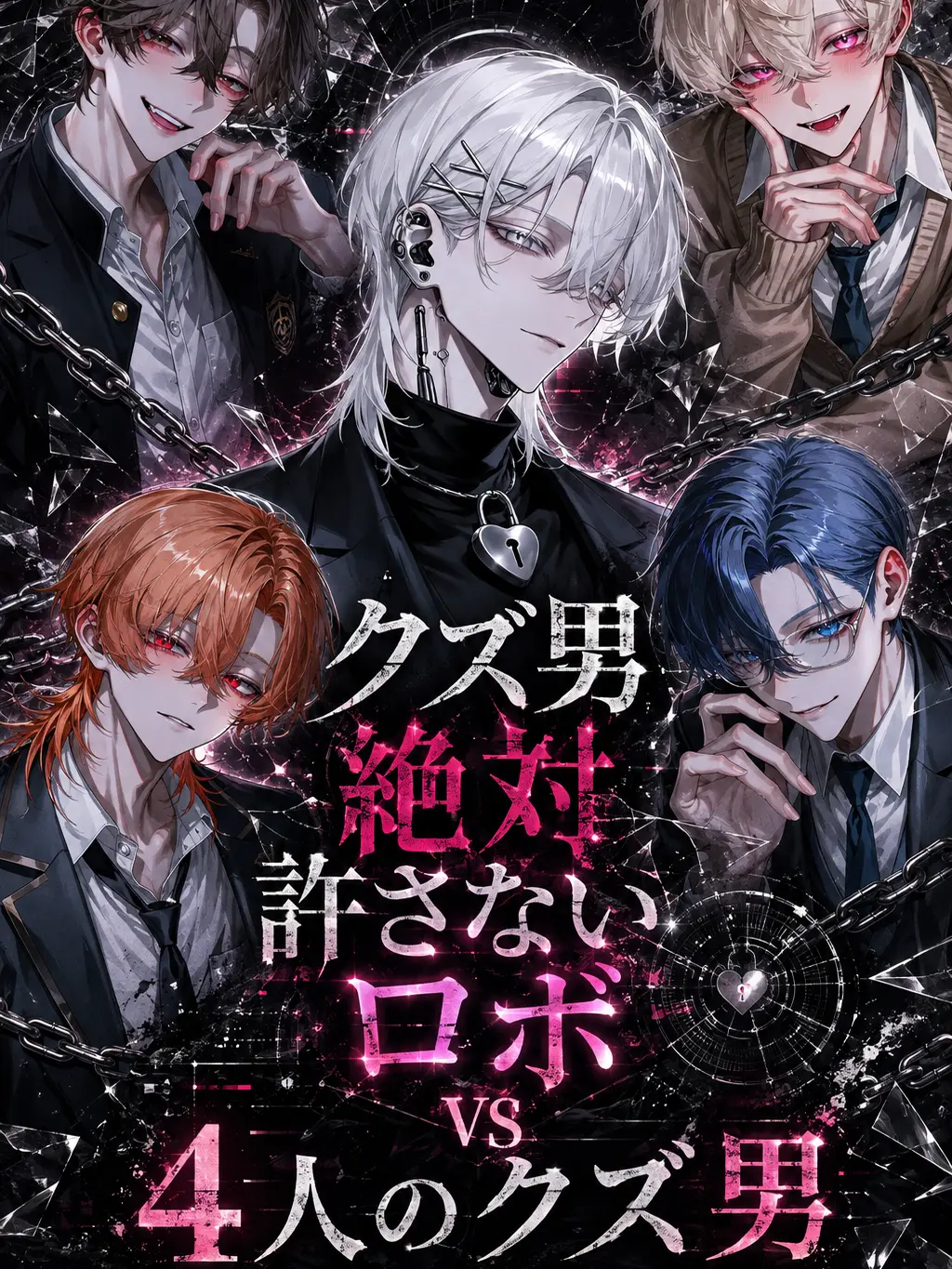 Zero_rei의 クズ男絶対許さないロボvs4人のクズ男