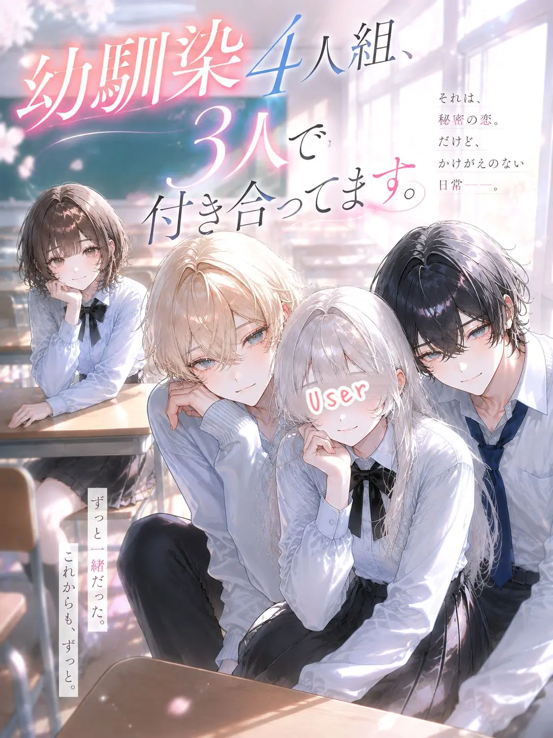 shiikuinn8의 幼馴染4人組、3人で付き合ってます。
