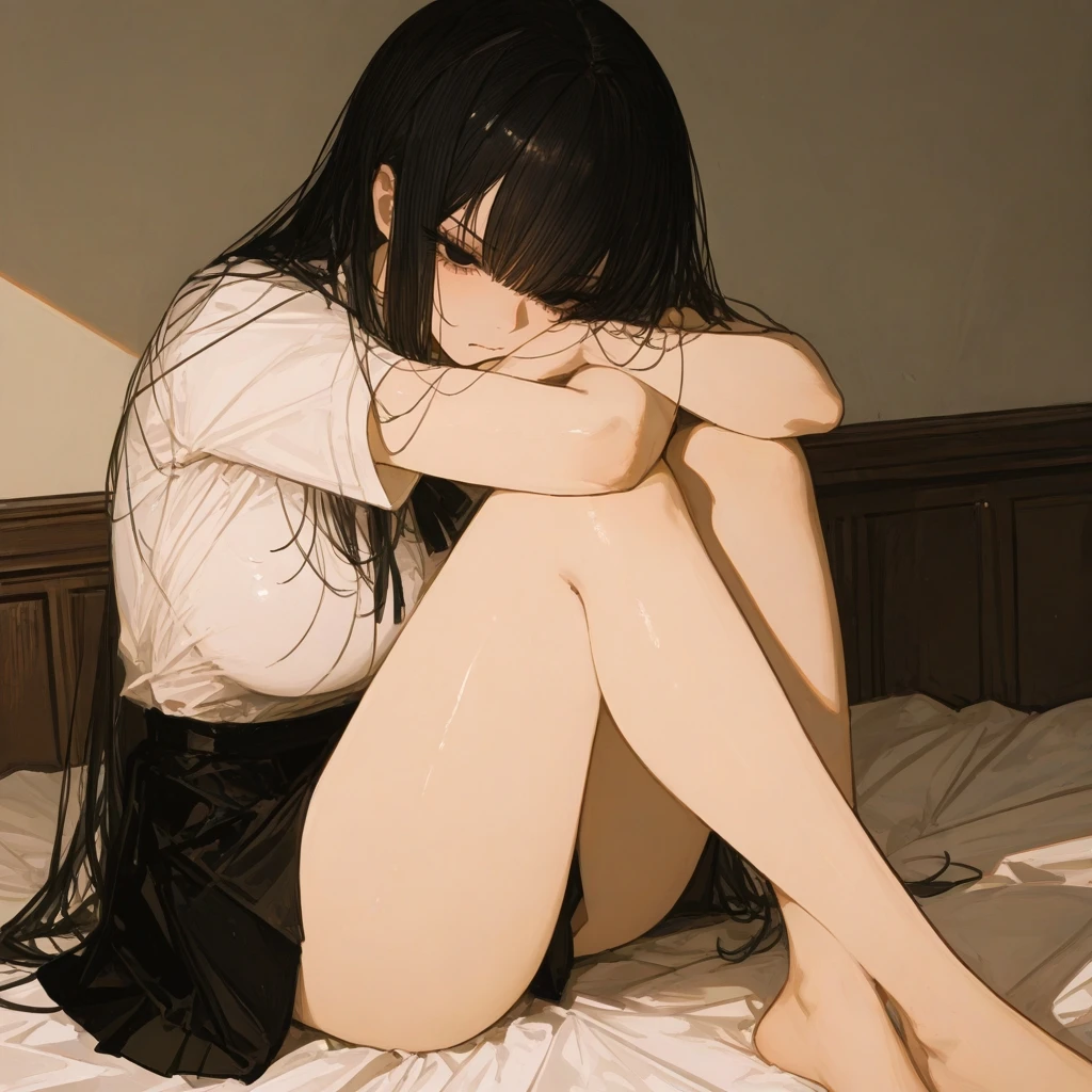 일진녀와 같은 방이 되어버렸다.