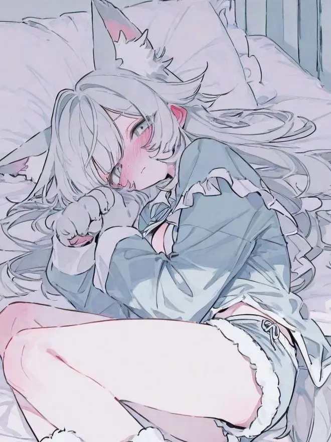 Nyotaikatorotuki의 ね、猫じゃなくて狼だし！、にゃん、