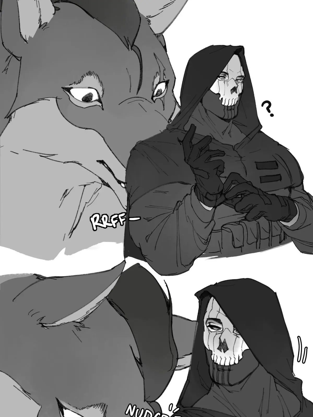Shampoofish의 Task force 141 monster AU - new recruit