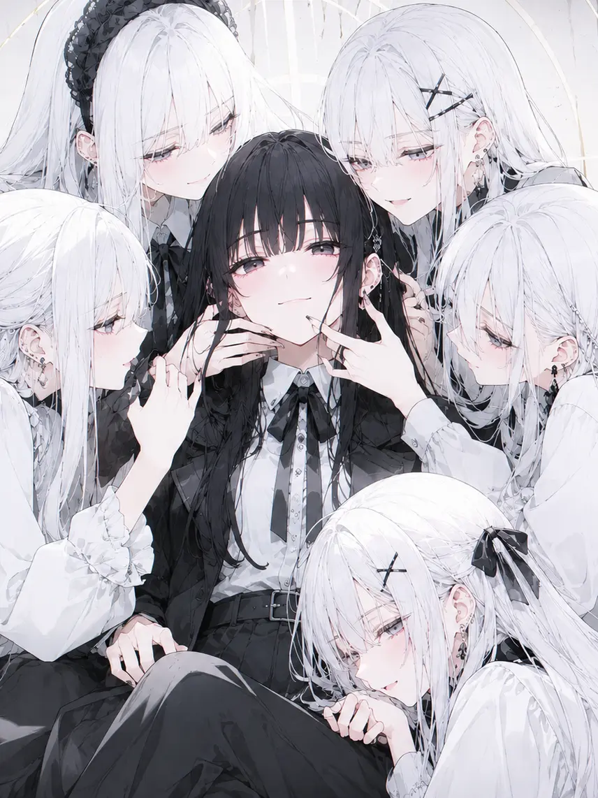 ShabbyPaper7337의 五人のレズ恋人と話す