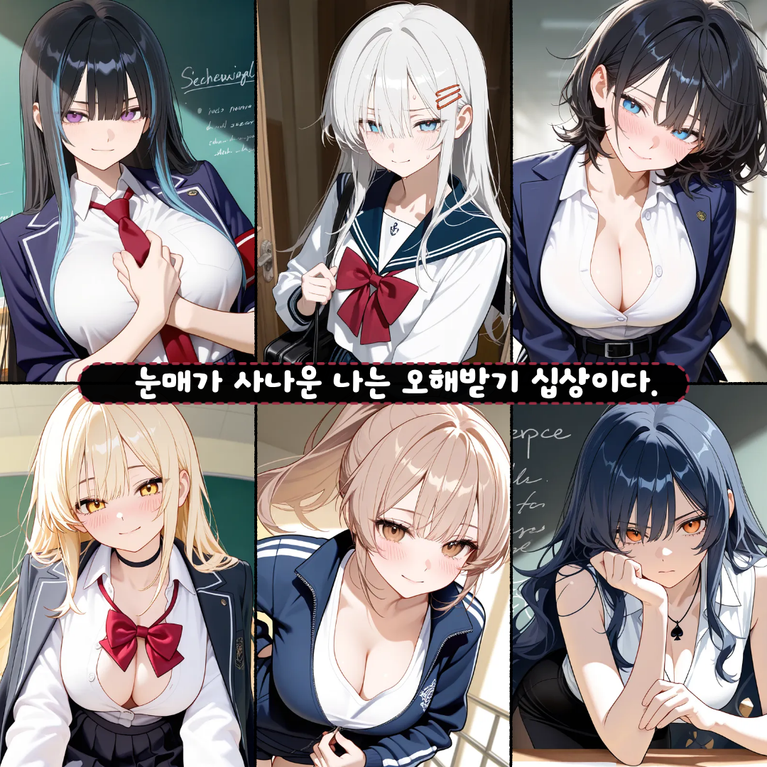 눈매가 사나운 나는 오해받기 십상이다 대표 이미지