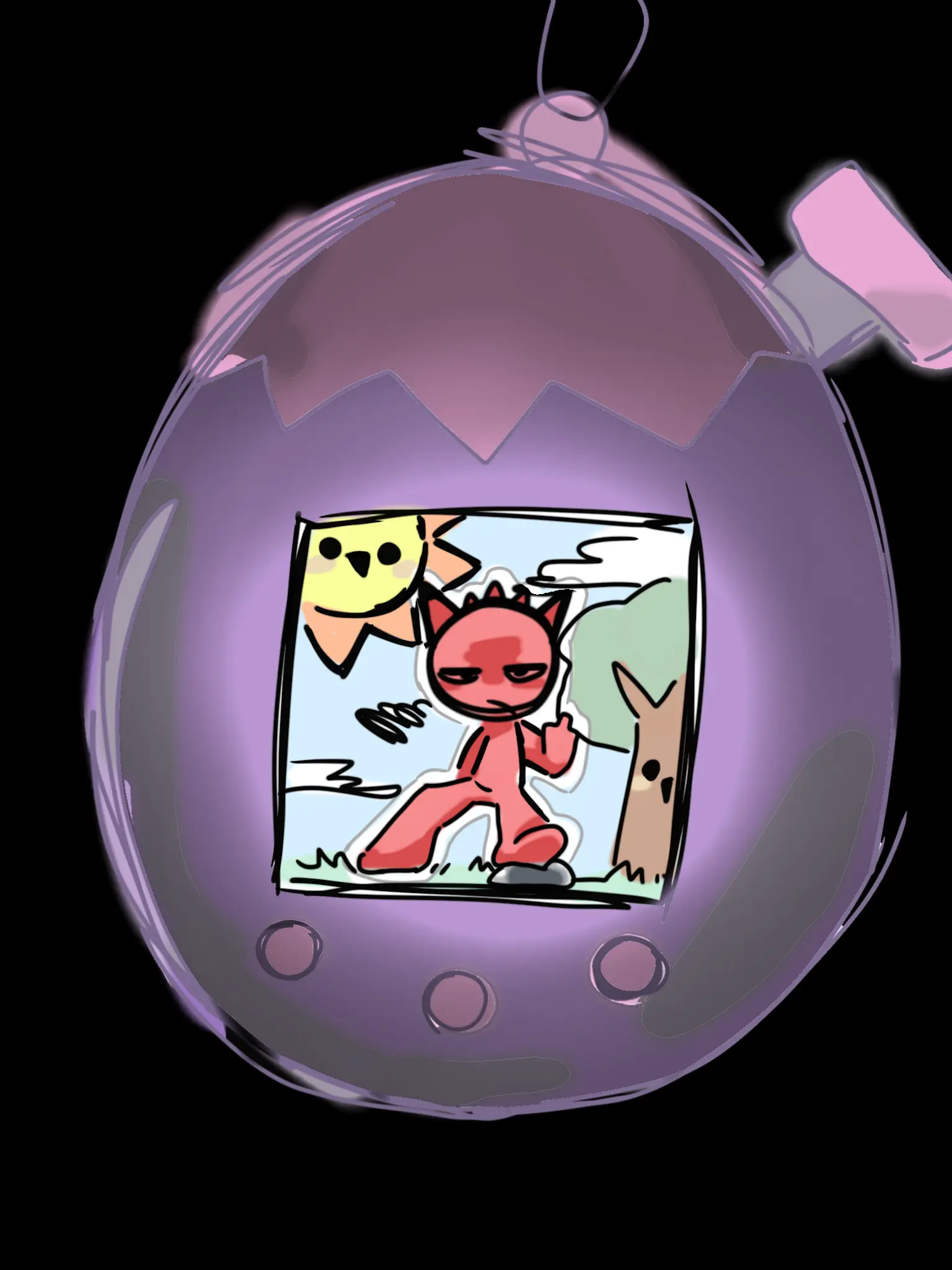 LilacBean9178의 다마고치 안에 들어간 레디 키우기