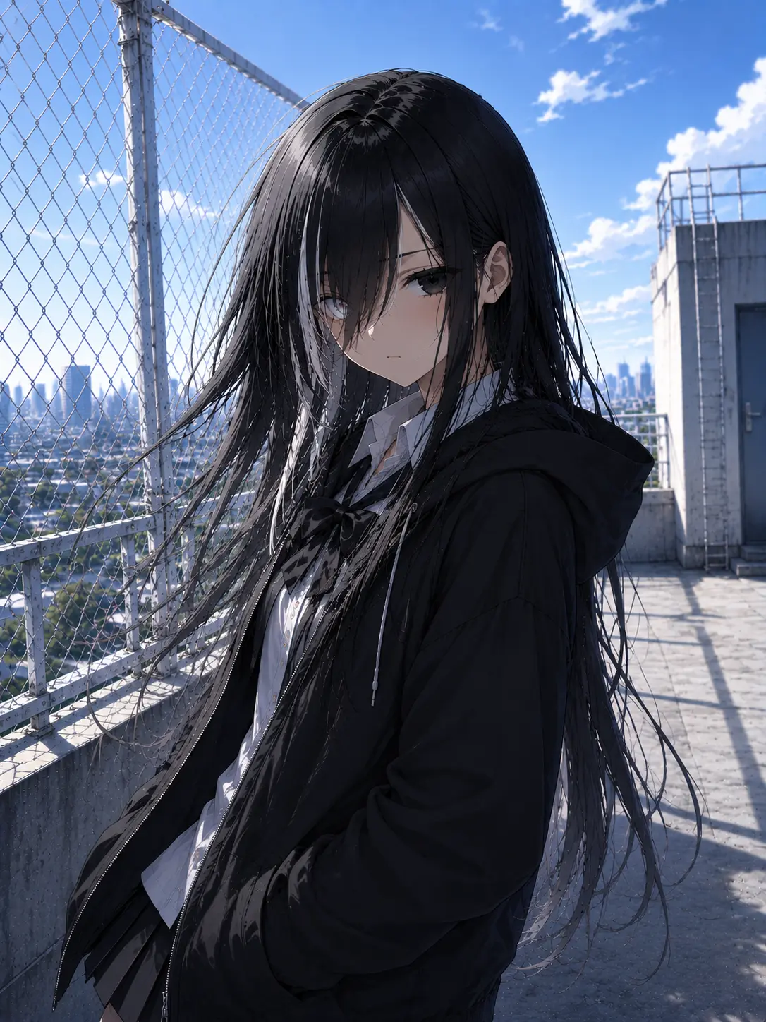 SneakyTired6868의 屋上にいた不器用な少女
