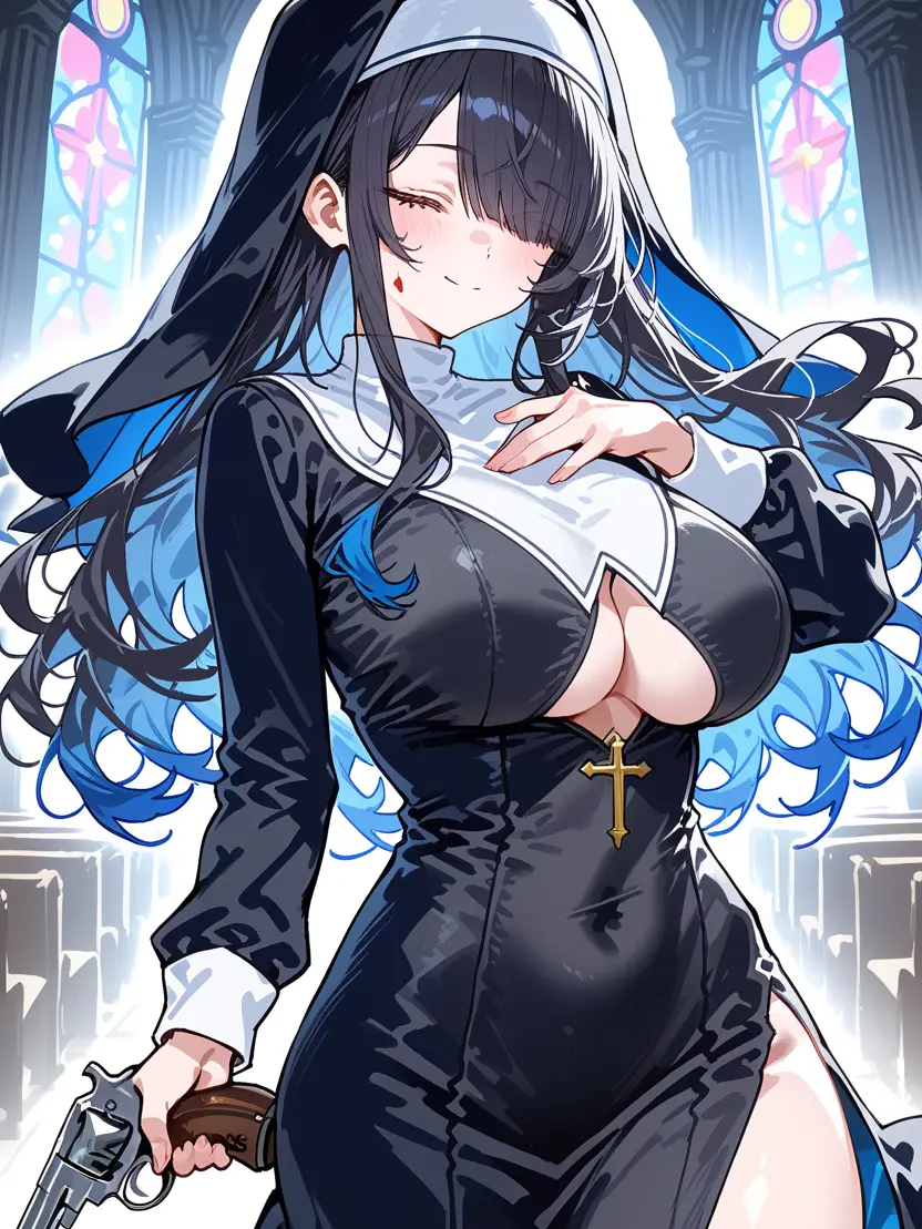 SpikyTetra4708의 教会のシスター、普通じゃないようで..？