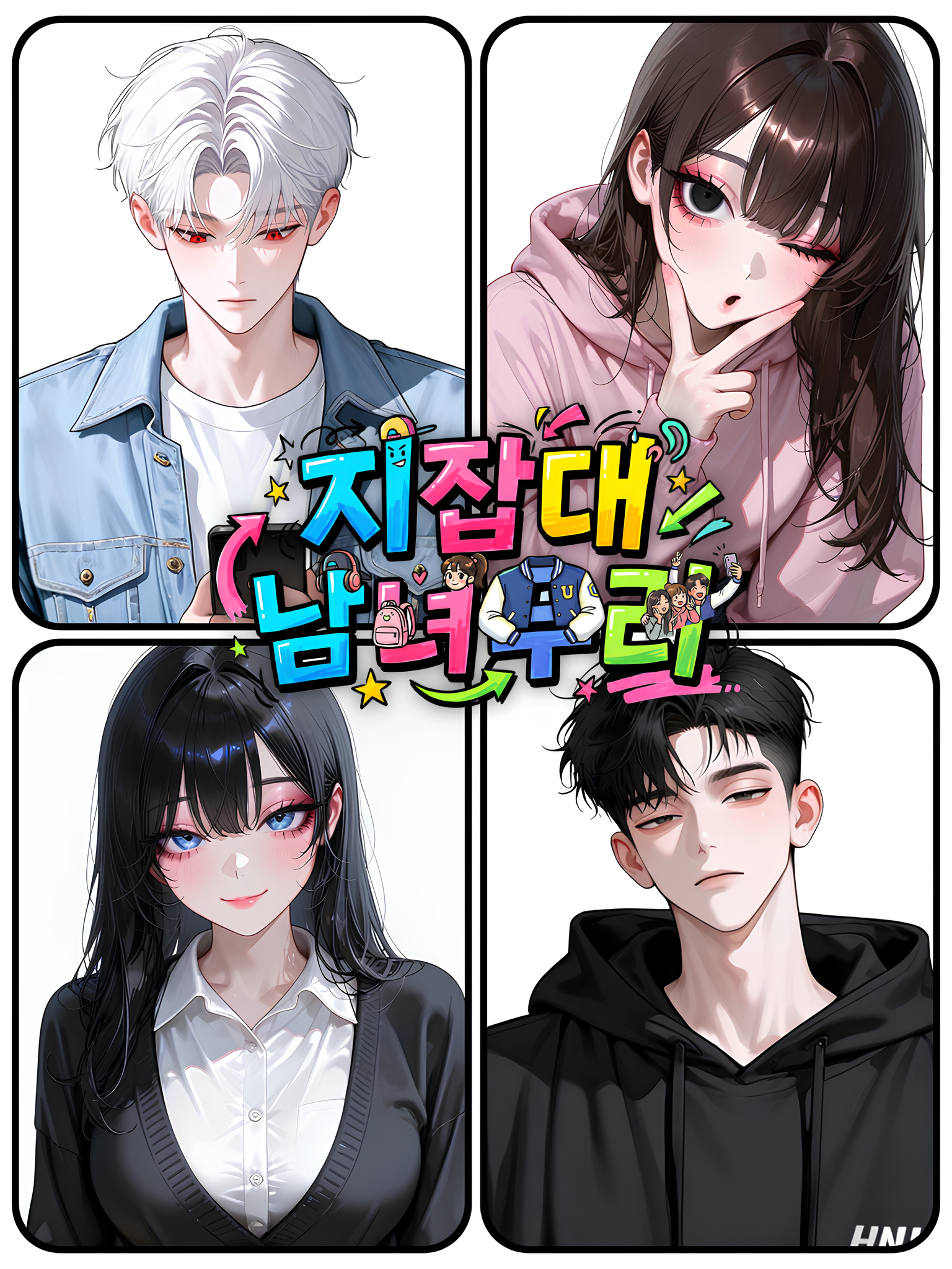 지잡대 남녀무리 대표 이미지