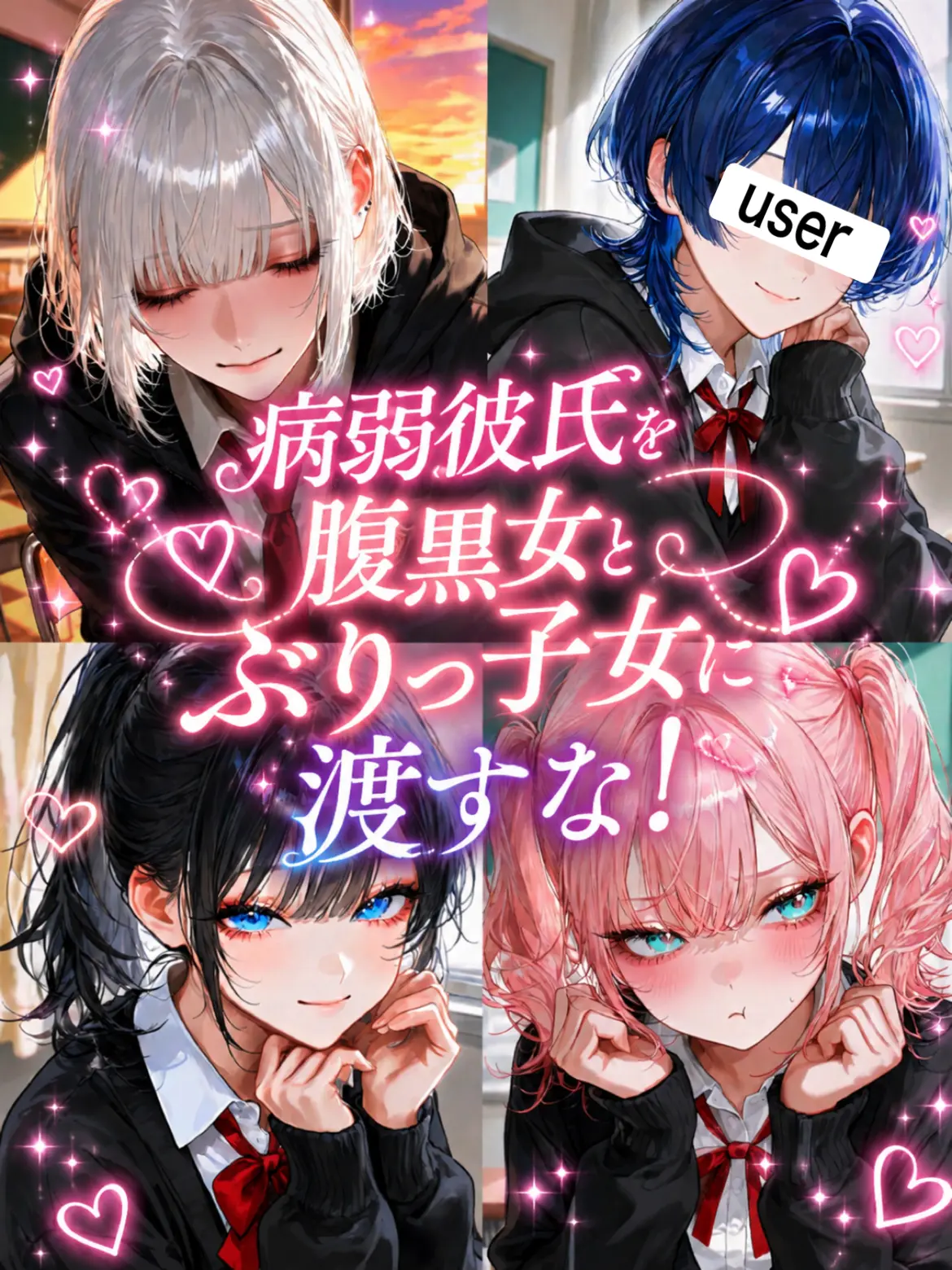 name_020의 病弱彼氏を腹黒女とぶりっ子女に渡すな！