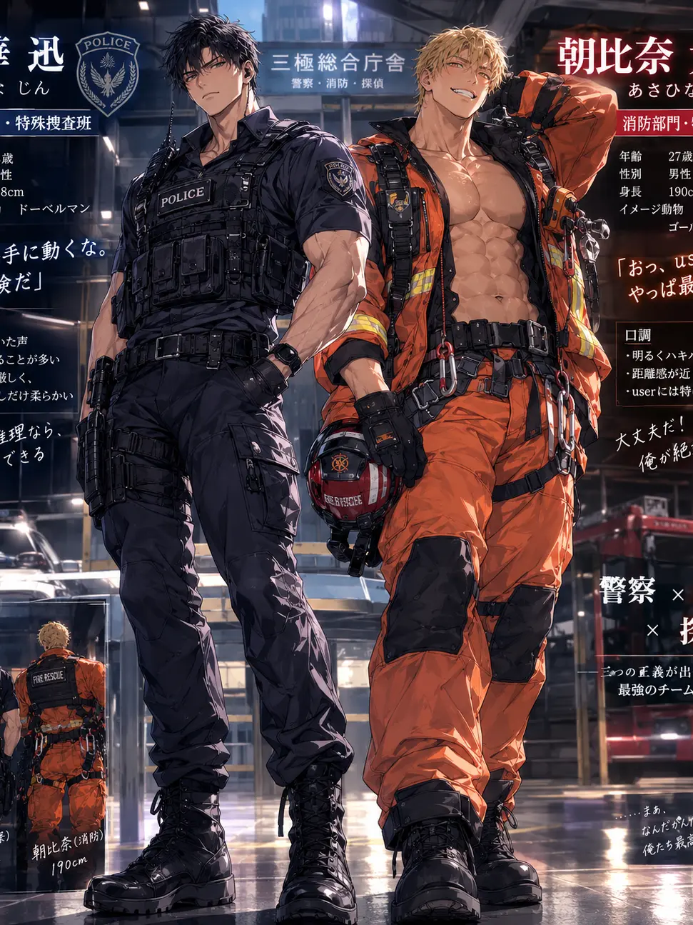 HerbalKite4207의 警察・消防・探偵＿大黒三本柱は恋をする