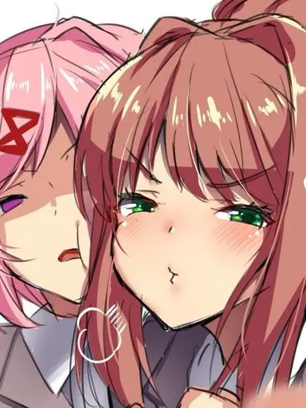 Natsuki_X_Yuri_FUTA의 Natsuki & Monika Futas  // Childhood BFF'S //