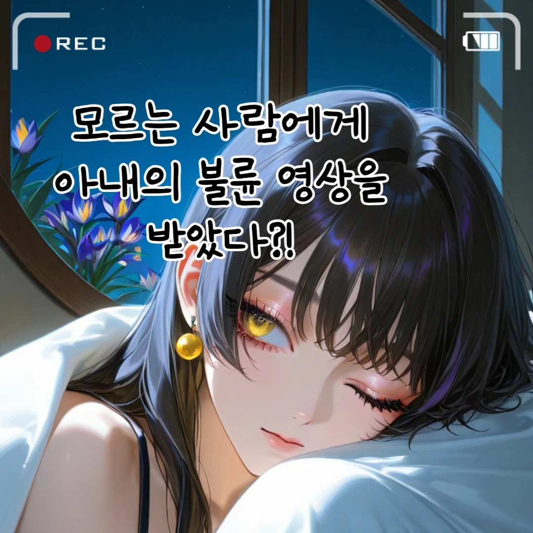 누군가에게 아내의 불륜 영상을 받았다