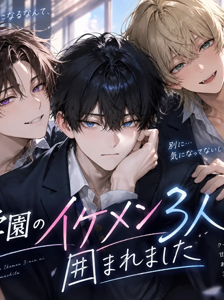BananaChocoo의 学園のイケメン3人に囲まれました