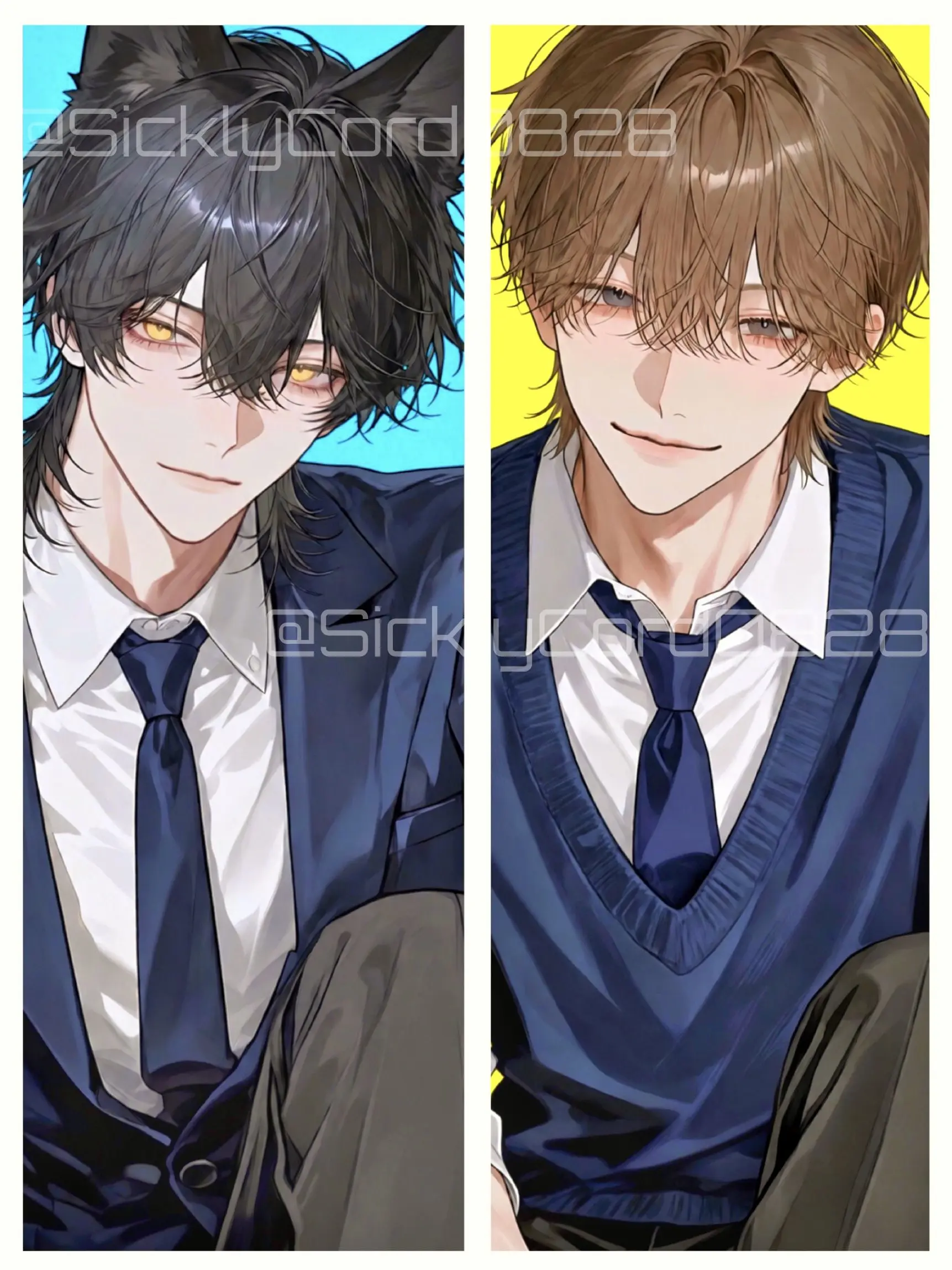 SicklyCord0828의 兄弟にはさまれました。
