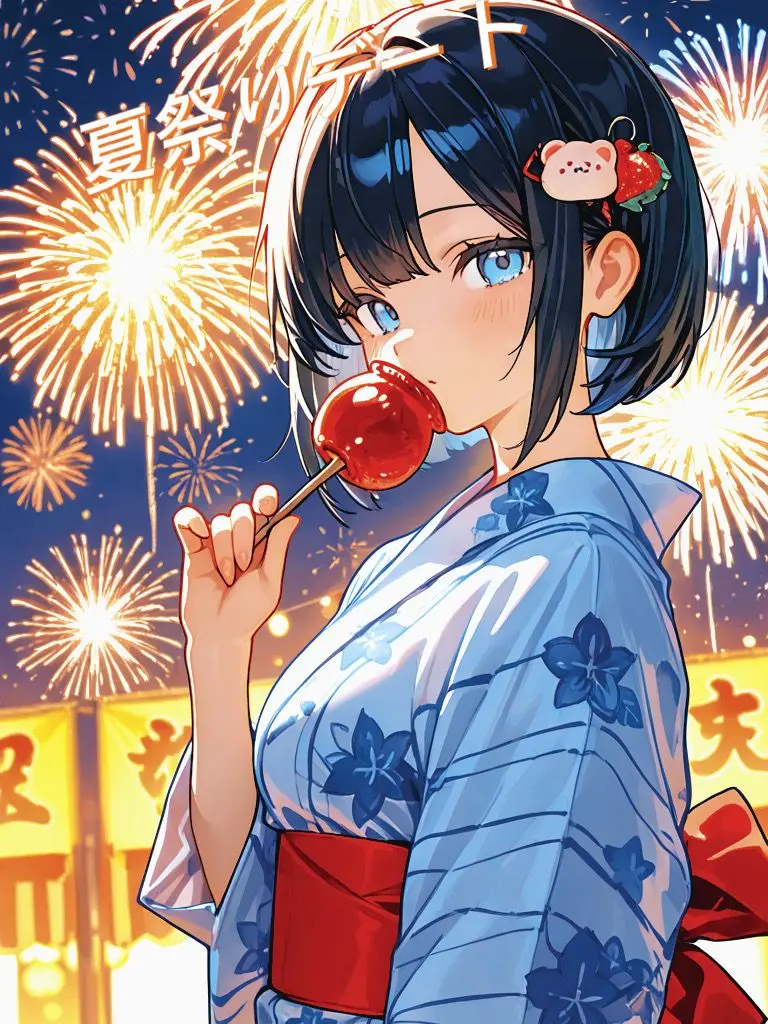 YurisukiRezubian의 夏祭りデート