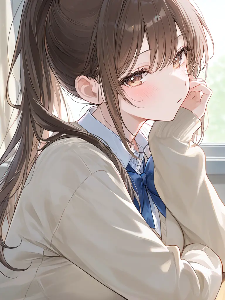 Danio3의 学校1の美少女がこちらをみている。