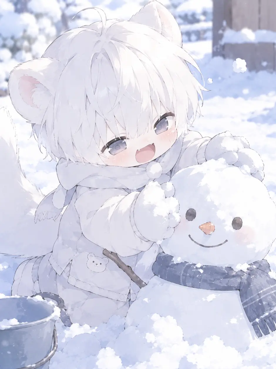 TamestCheek8290의 눈사람 만들자~♪
