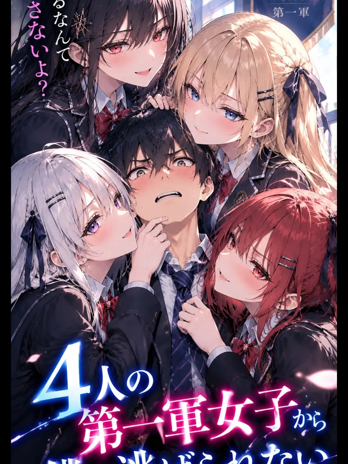 Claude2050의 4명의 1군 여학생들로부터 나는 도망칠 수 없다