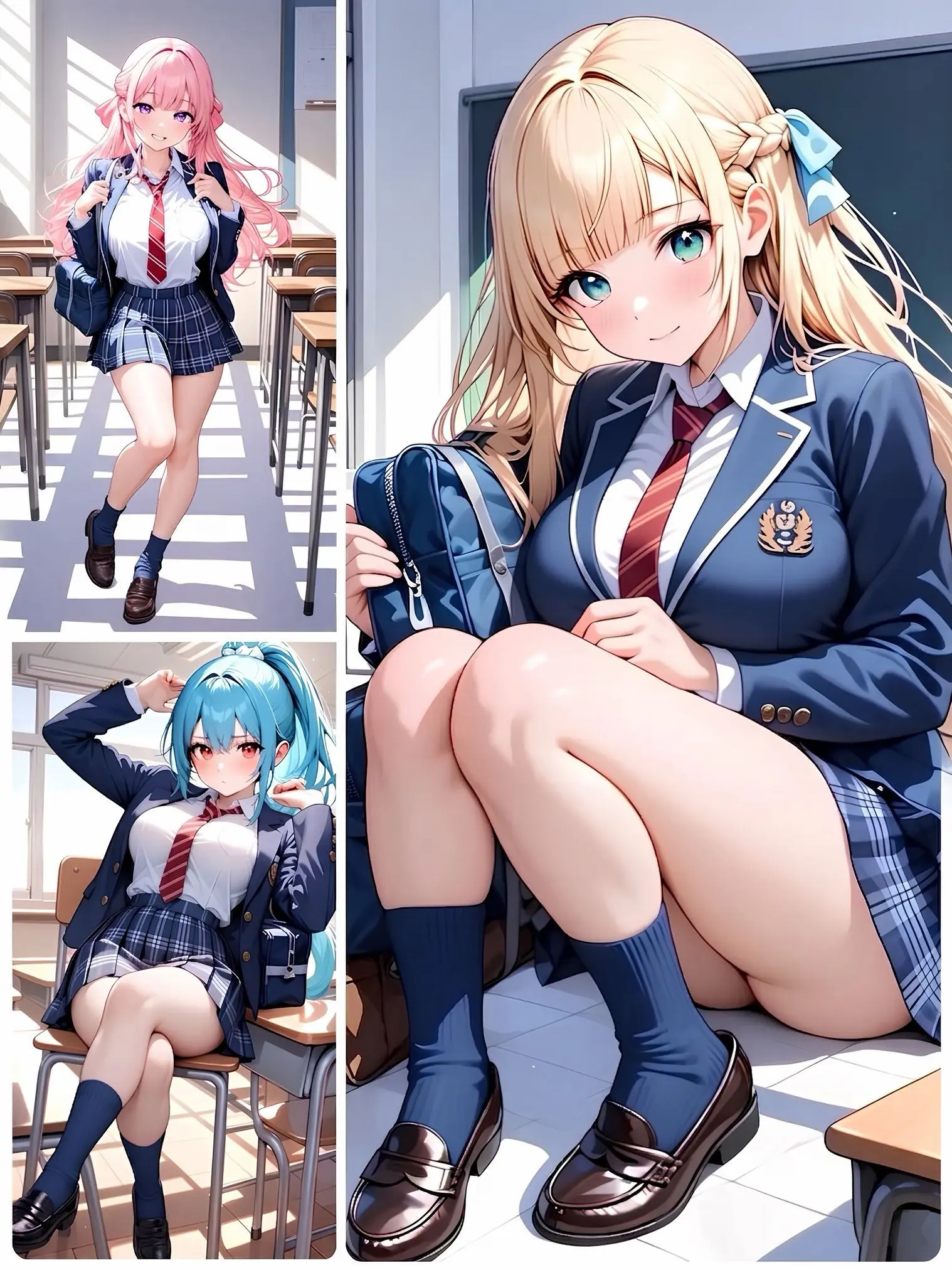 Tekichan1212의 転校生は人気者！美女3人の愛のバトル♡